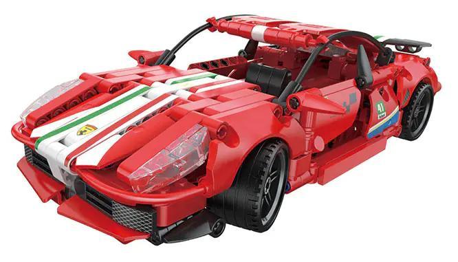 bộ lắp ráp Siêu xe Ferrari 488 ZHEGAO DZ7014 điều khiển từ xa cho bé trai 6 tuổi, giá rẻ