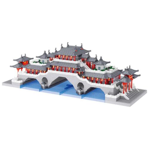 Mô hình Cầu Anshun LZ8234 của ZHEGAO, bộ lắp ghép kiến trúc cổ kính, 4503 mảnh ghép, phù hợp cho bé 6 tuổi