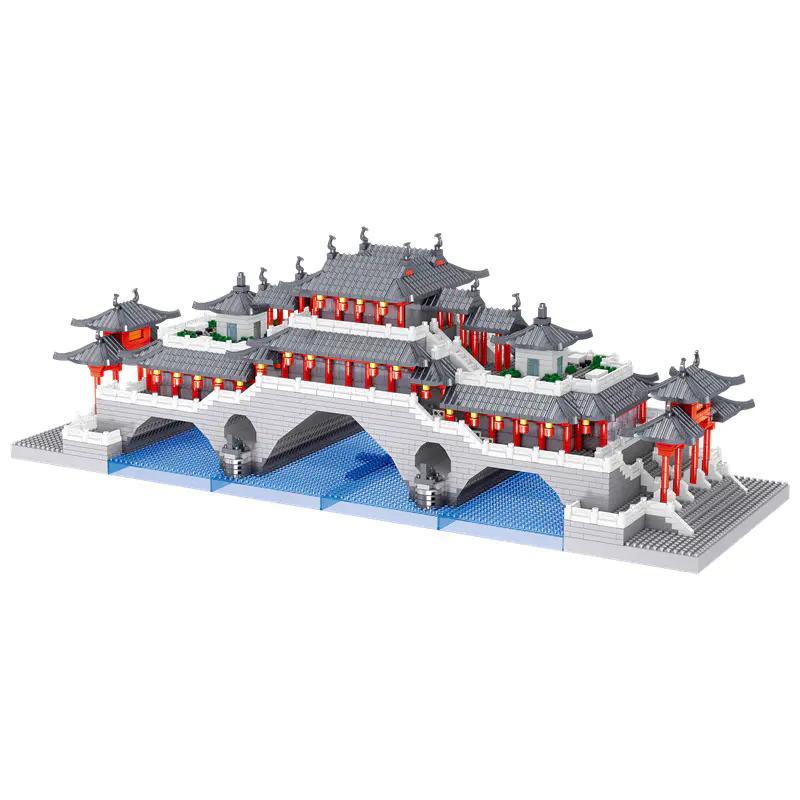 Mô hình Cầu Anshun LZ8234 của ZHEGAO, bộ lắp ghép kiến trúc cổ kính, 4503 mảnh ghép, phù hợp cho bé 6 tuổi