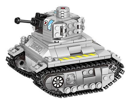 Bộ đồ chơi lắp ráp ZHEGAO QL0184 Xe Tăng Bọc Thép Thiết Giáp Sư Tử Lửa, mô hình xe tăng quân sự màu xám cho bé trai 6 tuổi, giá tốt.