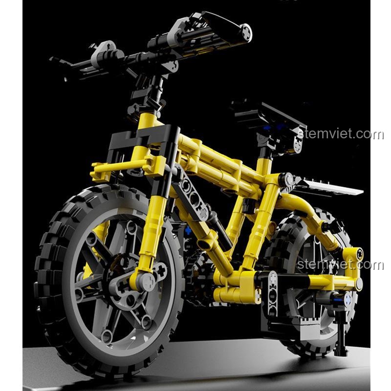 Mô hình Xe Đạp Đua Technic ZHEGAO QL0442 nhìn từ phía trước, đồ chơi mô hình Xe Đạp Đua QL0442 cho bé trai