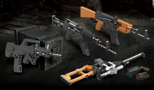 Bộ 4 Mô Hình Súng Lắp Ghép ZHEGAO QL0448-4 - QBZ, VSS, M762, AKM
