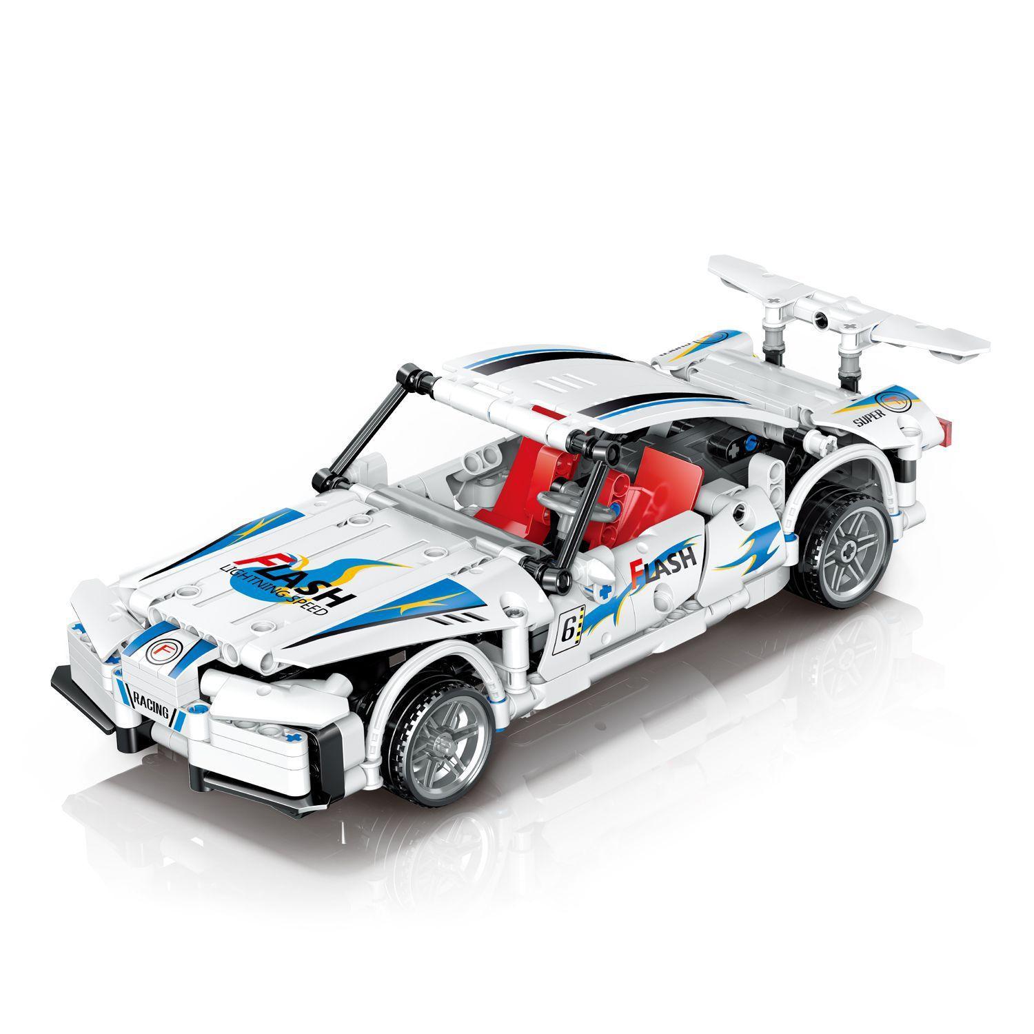 Mô hình đồ chơi lắp ráp Siêu xe Lexus LFA QL0466 màu trắng, một món quà giá rẻ cho bé trai 6 tuổi yêu thích tốc độ.