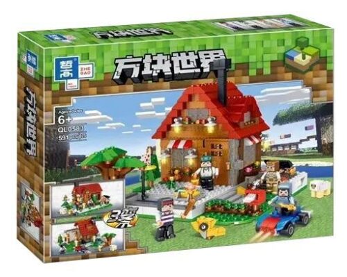 Bộ đồ chơi Nhà Thể Thao Giải Trí Minecraft ZHEGAO QL0583, 591 chi tiết, phù hợp bé trai và bé gái 6 tuổi, giá tốt