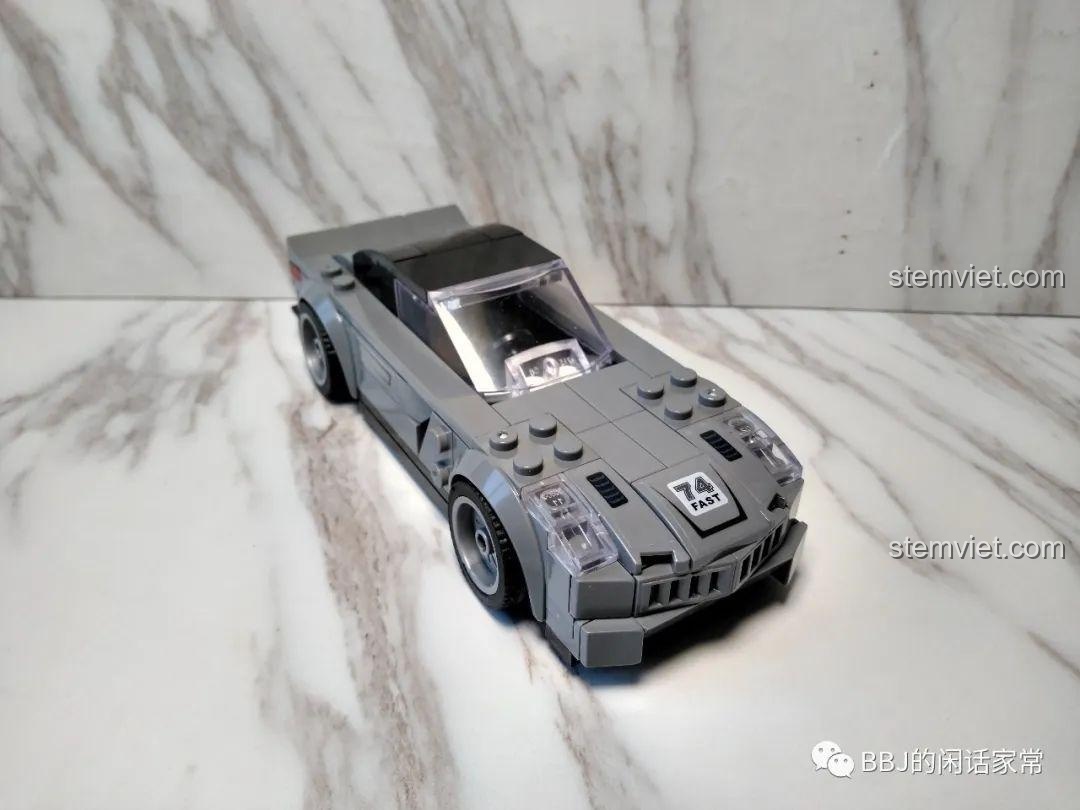 Buồng lái của mô hình xe thể thao từ bộ lắp ráp Zhegao QL0714 Xe Đua Biến Hình Armour Racing, đồ chơi lắp ghép xe đua tốc độ cho bé trai 6 tuổi, giá tốt