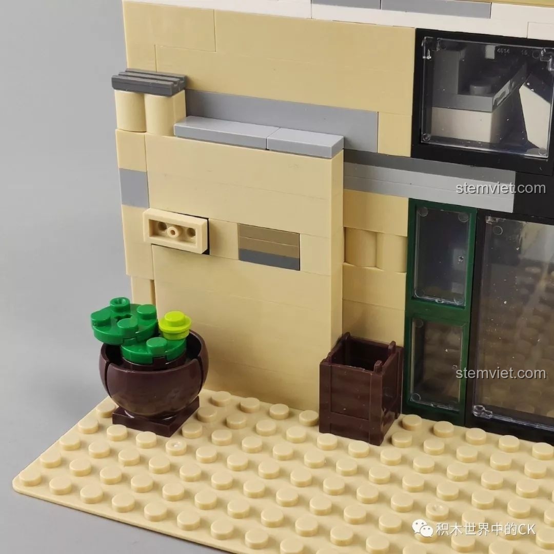 Chi tiết lắp ráp phần mái nhà của ZHEGAO QL0922 Trung Tâm Thương Mại Châu Âu.