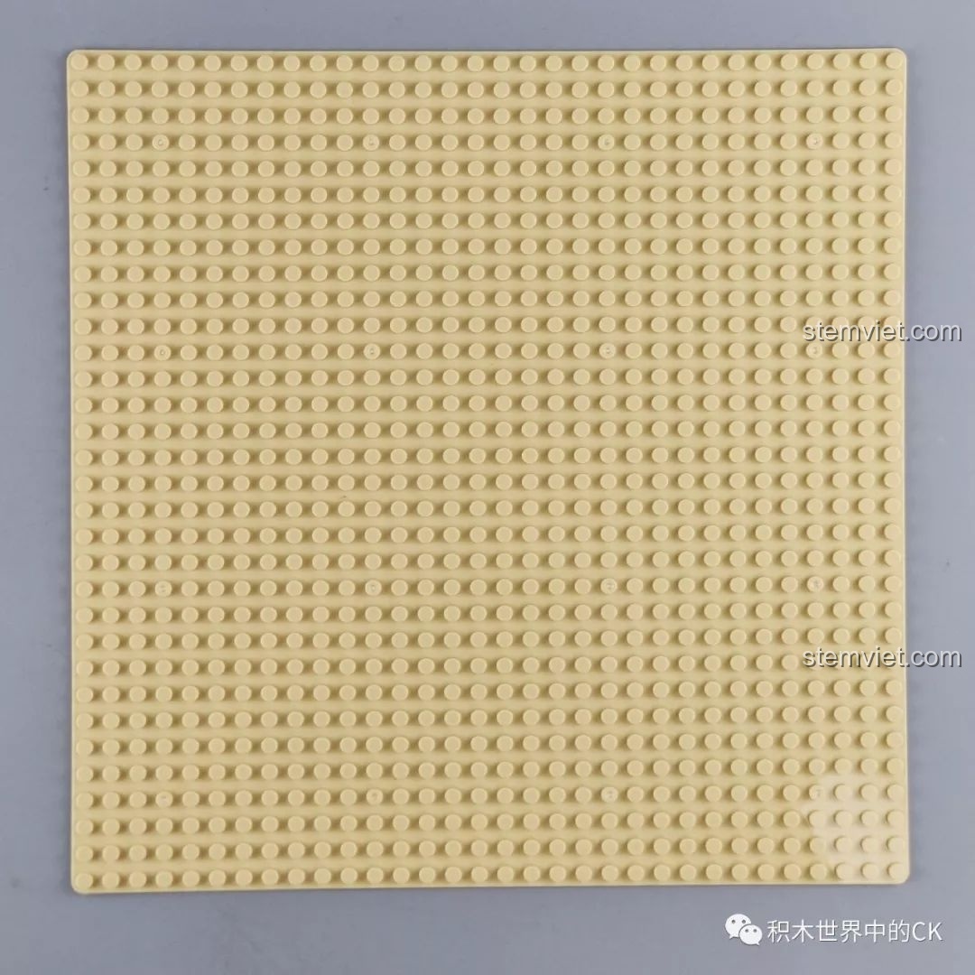 Tấm đế màu vàng nhạt của bộ xếp hình ZHEGAO QL0922 Trung Tâm Thương Mại Châu Âu.