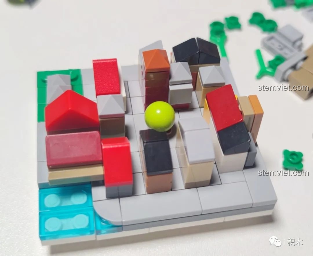 Một chi tiết nhỏ được lắp ráp trong bộ ZHEGAO QL0924 Quán Rượu Cổ.