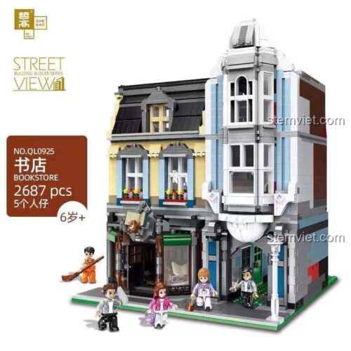 Mô hình ZHEGAO QL0925 Cửa hàng sách