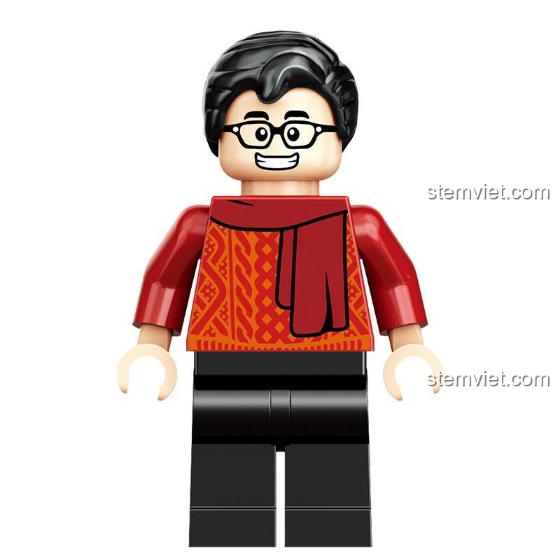 Minifigure người đàn ông trong bộ lắp ghép QL0957 Cảnh đoàn viên ngày Tết, chất lượng tốt, phù hợp cho bé trai và bé gái 6 tuổi.