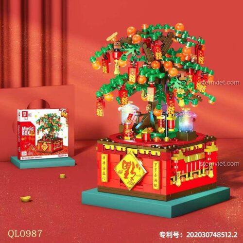 ZHEGAO QL0987 Hộp nhạc Cây Phát Tài - Hộp sản phẩm