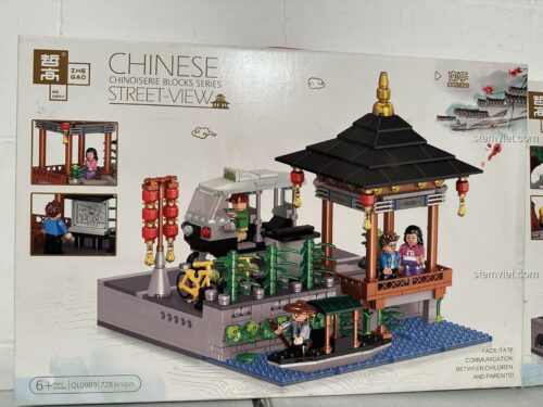 Mô hình lắp ráp một tòa nhà module không liên quan đến sản phẩm ZHEGAO QL0989.