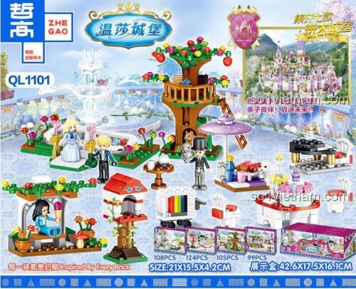 Bộ đồ chơi Lâu đài Windsor ZHEGAO QL1101 - Hộp 2