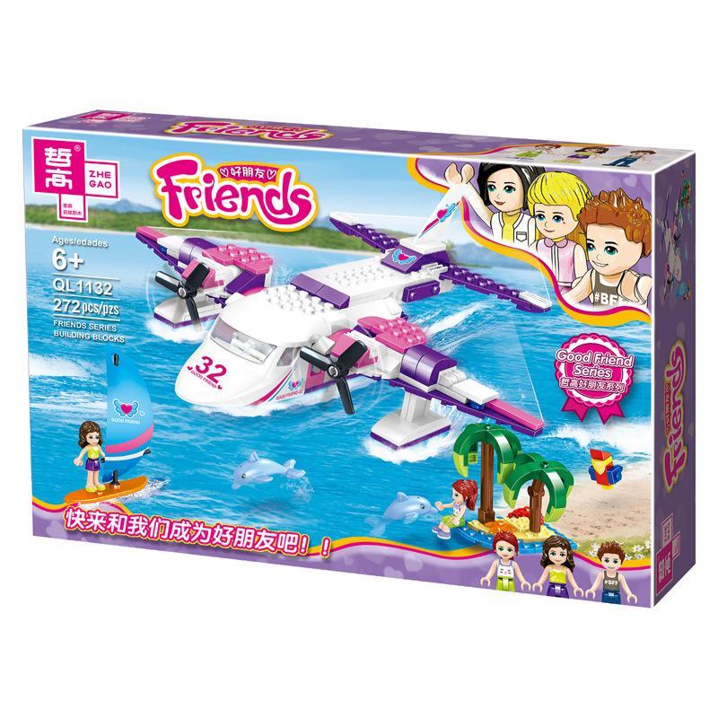 Hộp bộ lắp ráp Thủy phi cơ của Laila ZHEGAO QL1132. Đồ chơi xếp hình cho bé gái 6 tuổi, giá rẻ, chất lượng cao.