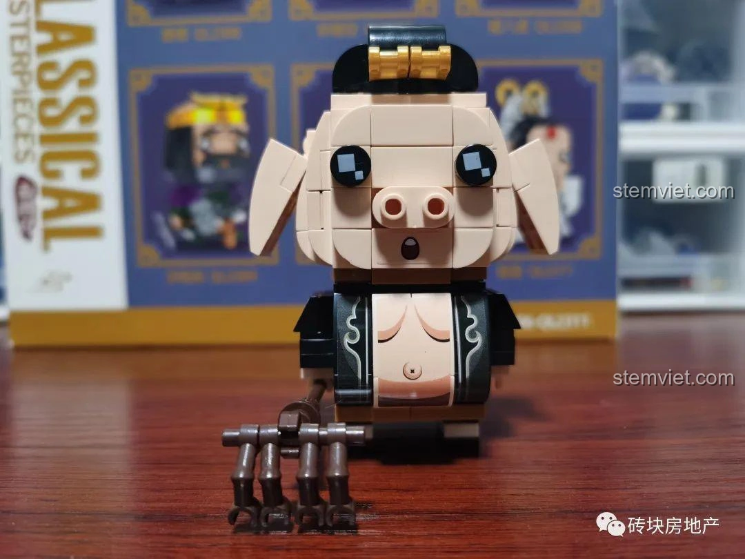 Mô hình Trư Bát Giới Zhegao QL2308 với chiếc mũ có thể xoay được, tăng tính tương tác.