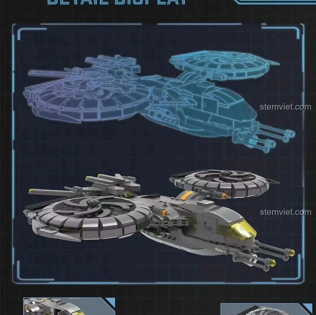 Hai mô hình xe điện lắp ráp khác của Zhegao, một màu đen với Woody và một màu xanh mint với Mandalorian, cho thấy sự đa dạng về màu sắc và phong cách.