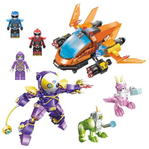 Bộ lắp ghép ZHEGAO ZG0115 Biệt Đội Mini Siêu Khủng Long Đại Chiến Giáo Sư Quái Dị 761 mảnh cho bé trai 6 tuổi, đồ chơi lắp ráp chất lượng cao giá tốt