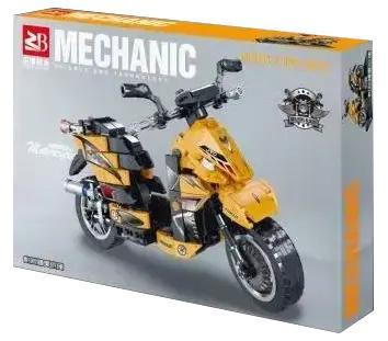 Bộ lắp ghép xe máy vàng Zheng Bo 9034