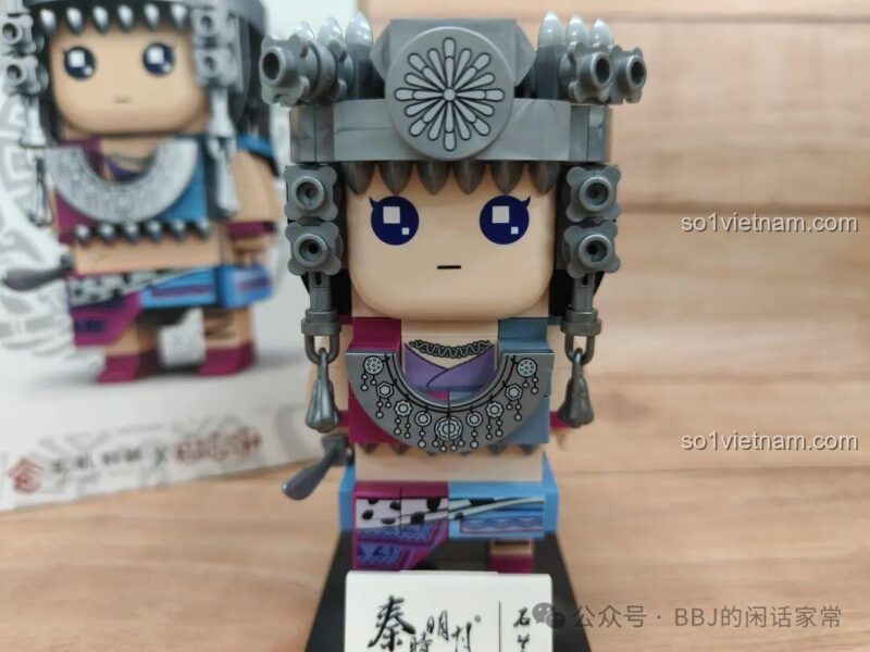 Zhongxin She 12001, Mô hình Thạch Lan 001, bộ lắp ghép Figure Tần Thời Minh Nguyệt, đồ chơi mô hình cho Con gái 6 tuổi, giá trị cao