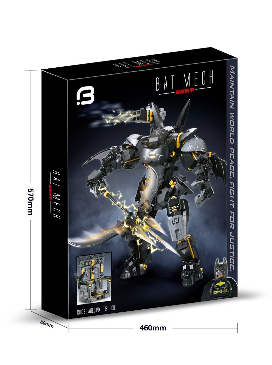 Bộ lắp ráp Người Máy Batman Zhuanyuan 19003, đồ chơi mô hình Robot Batman cho con trai 14 tuổi, giá tốt, chất lượng cao.