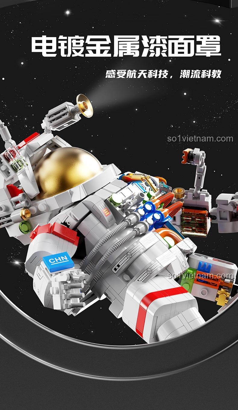 Lớp phủ kim loại sâu bên trong giáp phi hành gia ZMS T2050