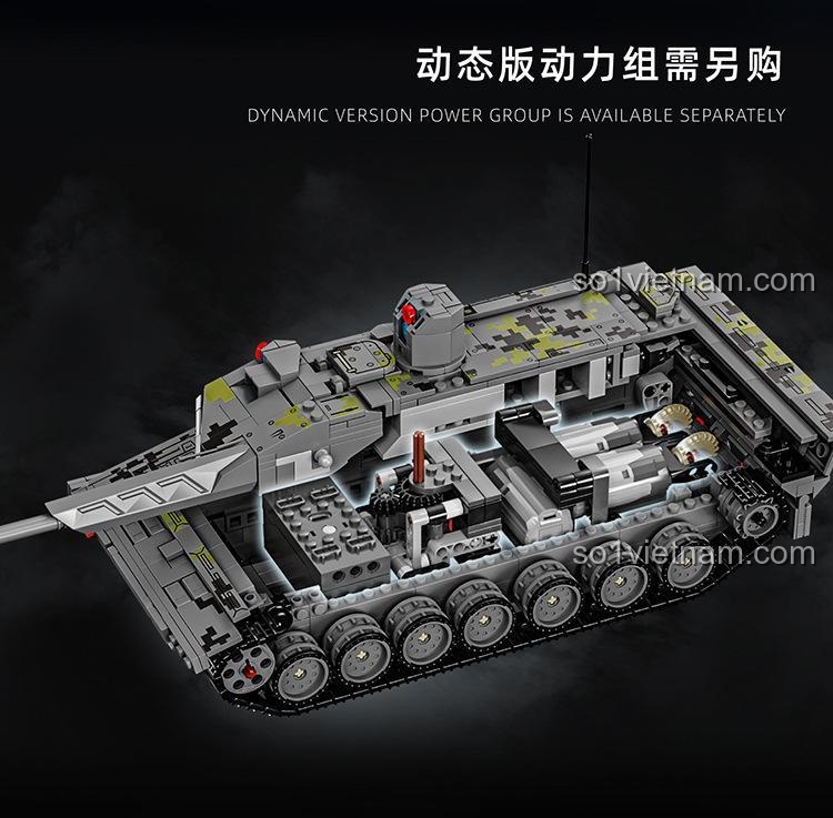 Chi tiết bánh xe xích xe tăng KF51 Panther 12GO 96001, bộ lắp ghép quân sự, đồ chơi cho bé trai, giá tốt