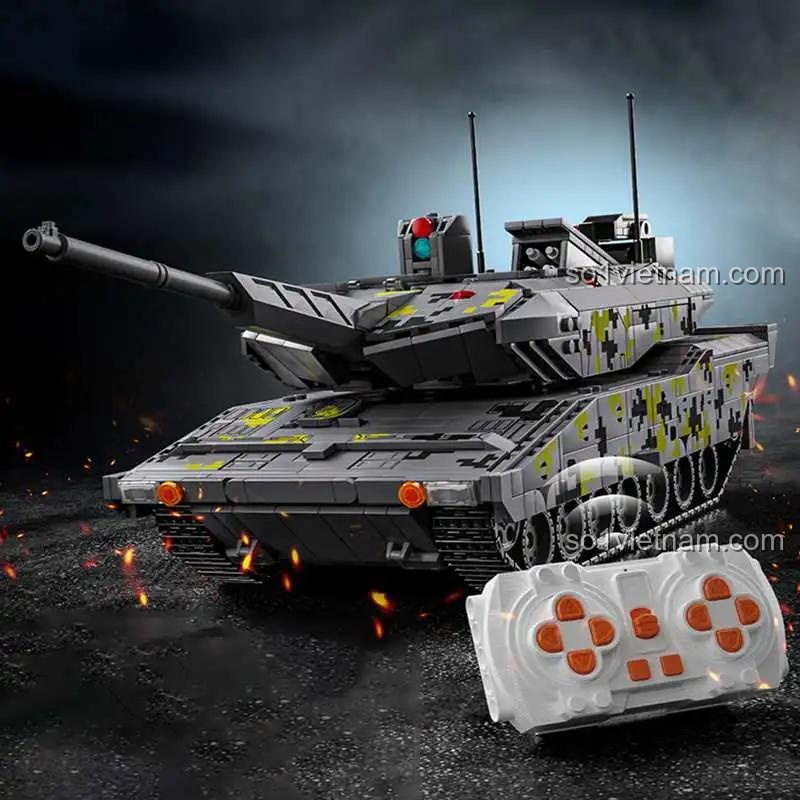 Xe tăng KF51 Panther 12GO 96001 điều khiển từ xa, bộ lắp ghép quân sự, đồ chơi công nghệ cho bé trai 6 tuổi, giá tốt