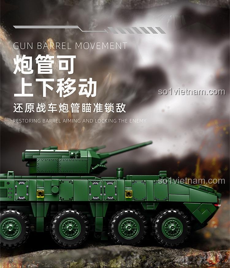 Tính năng lái bánh trước của đồ chơi mô hình Xe bọc thép ZBL-19 12GO 96008, phát triển kỹ năng cho bé trai 6 tuổi, giá tốt