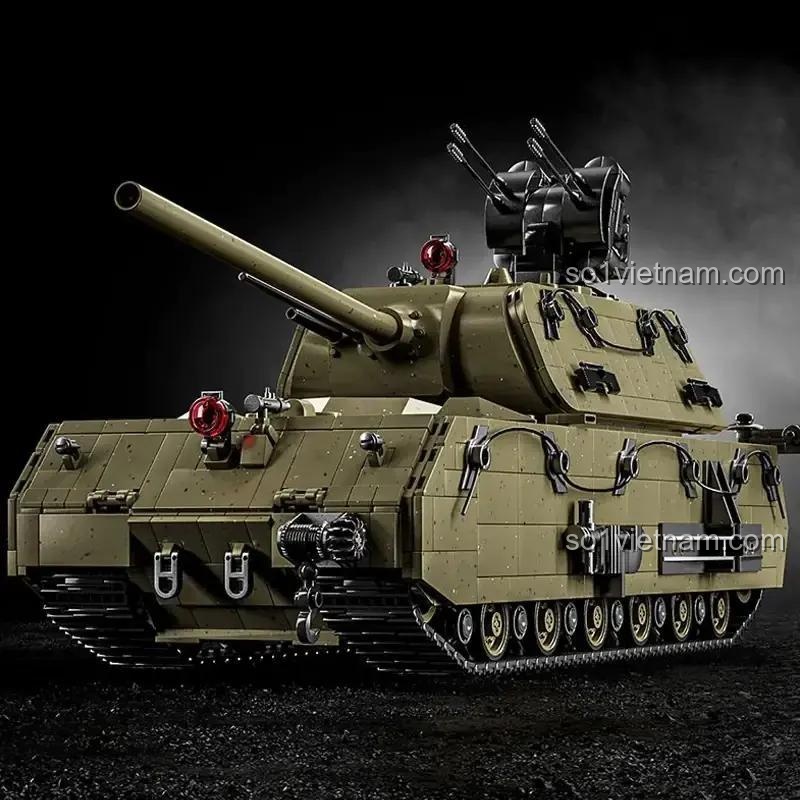 Xe Tăng Maus 98001, Mô Hình Xe Tăng Maus 001, đồ chơi cho con trai 6 tuổi, giá bình dân