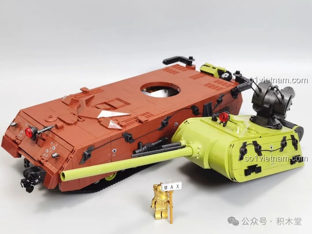 7 nhân vật lính tăng đi kèm bộ lắp ghép Xe Tăng Maus 12GO 98002, được in 4 mặt sắc nét.