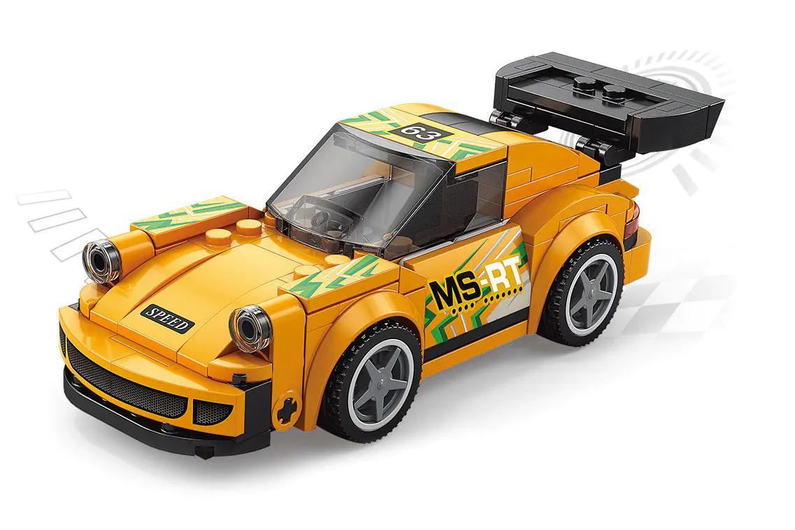 Bộ lắp ghép AchKo 10010 Porsche 911 siêu xe vàng, đồ chơi lắp ráp tốc độ kinh hoàng cho bé trai 6 tuổi, giá tốt