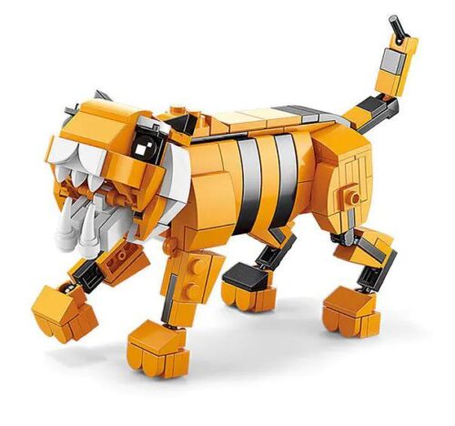 bộ lắp ghép Hổ Robot Siberia AchKo 10025, mô hình Hổ Robot Siberia đang bước đi, đồ chơi lắp ráp cho bé trai 6 tuổi, giá tốt