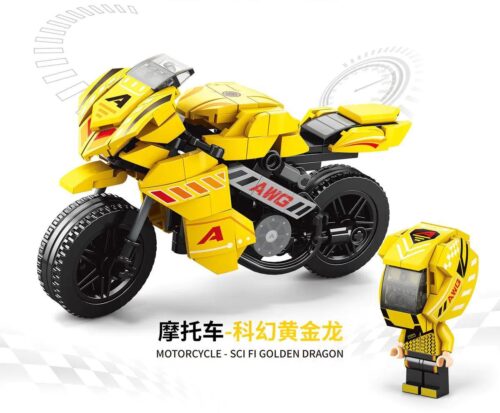AchKo 30029 Mô tô Rồng Vàng Khoa Học Viễn Tưởng, bộ lắp ghép AchKo, đồ chơi mô hình AchKo, đồ chơi lắp ráp AchKo, mô hình xe máy rồng vàng, mô tô vàng tương lai, đồ chơi cho bé trai 6 tuổi, giá tốt.