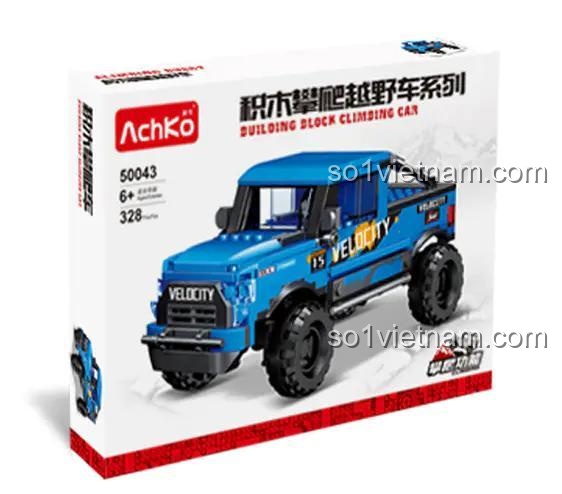 Hộp đồ chơi mô hình Siêu bán tải Raptor AchKo 50043, quà tặng sinh nhật ý nghĩa cho con trai 6 tuổi.