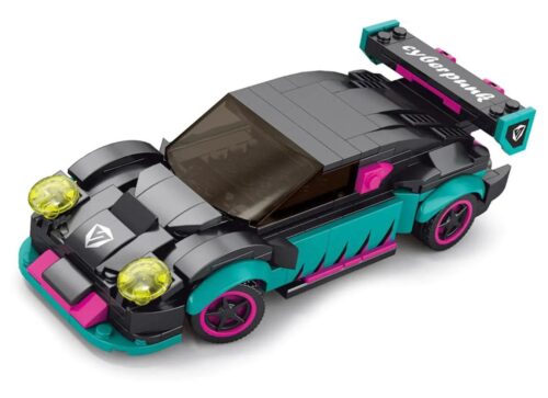 Xe đua Cyberpunk AchKo 70053 điều khiển từ xa, bộ lắp ghép xe đua phong cách Cyberpunk, đồ chơi xe cộ cho bé trai 6 tuổi, giá tốt