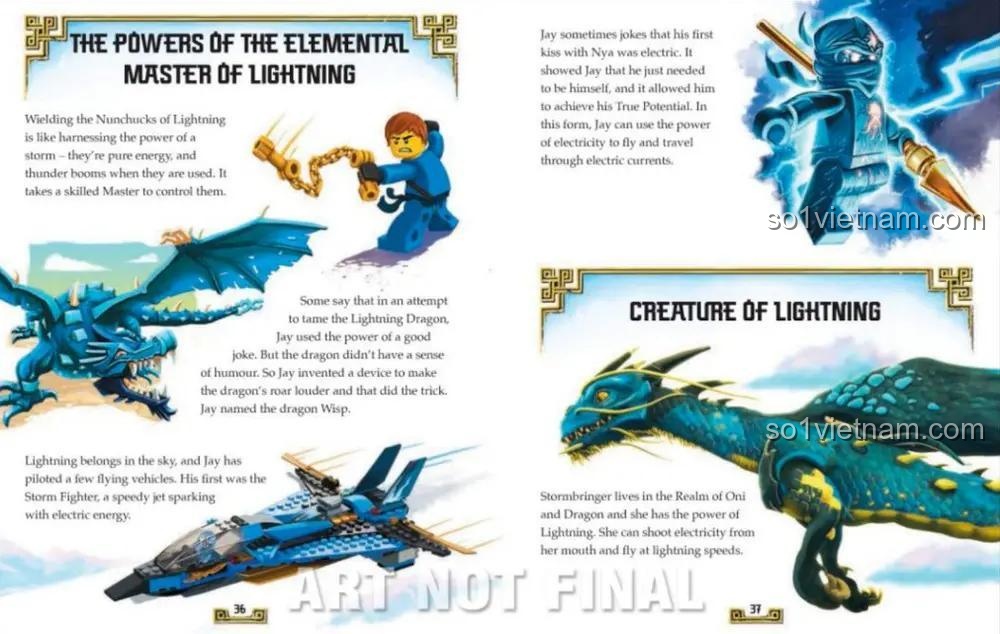 Sách LEGO Ninjago The Book of Elemental Powers - Sức mạnh Sét