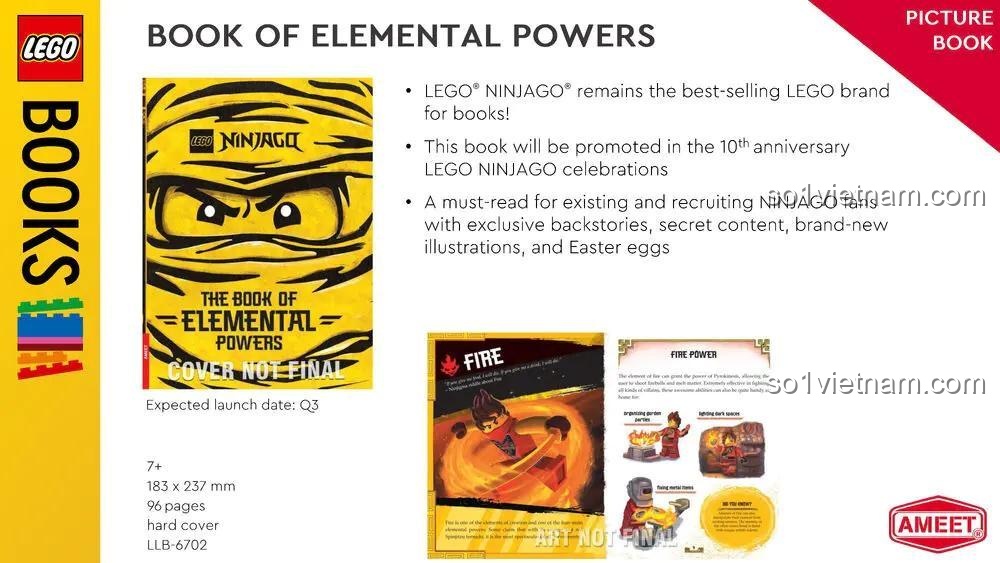 Sách LEGO Ninjago The Book of Elemental Powers - Thông tin sản phẩm