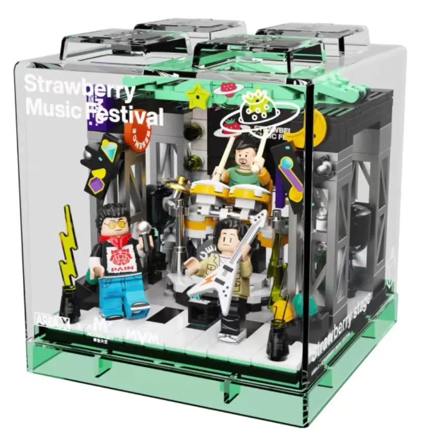 bộ lắp ghép Sân Khấu Lễ Hội Âm Nhạc Dâu Tây AREA-X AB0005 giá tốt cho con trai 8 tuổi