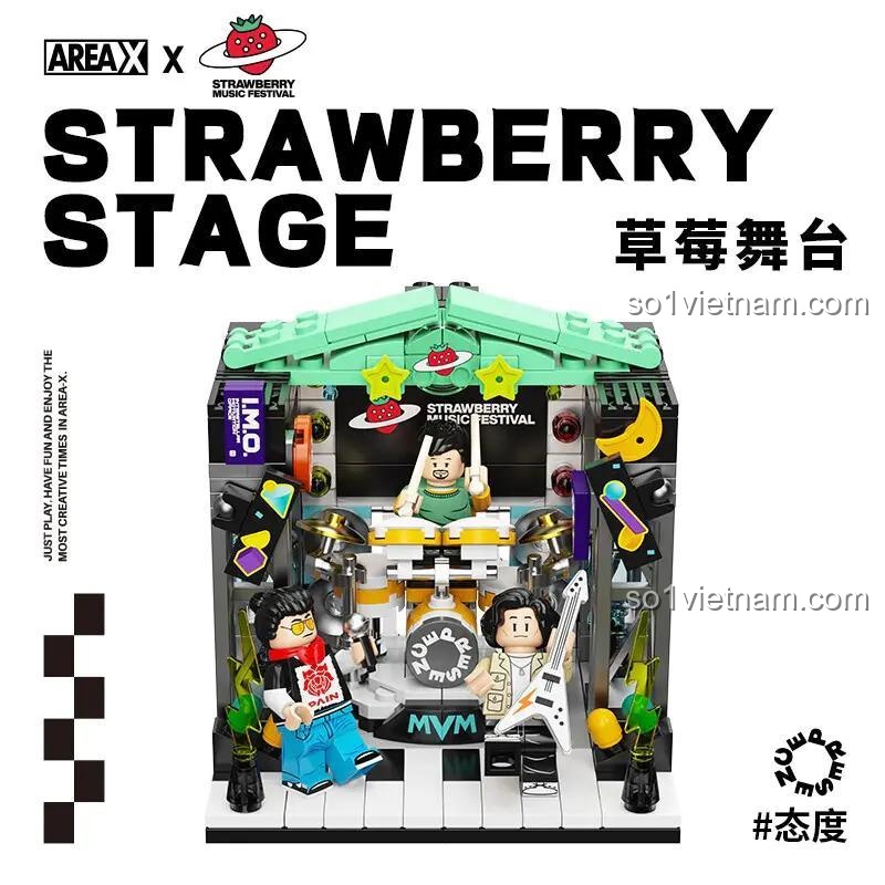 đồ chơi lắp ráp AREA-X AB0005 Sân Khấu Nhạc Rock chất lượng cao cho bé trai 8 tuổi