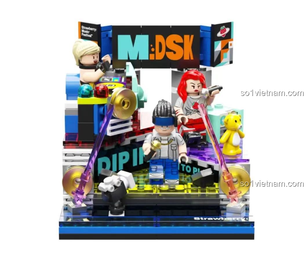 đồ chơi mô hình Sân khấu Âm nhạc Dâu Tây AREA-X AB0007 thiết kế chân thực cho bé 8 tuổi giá rẻ