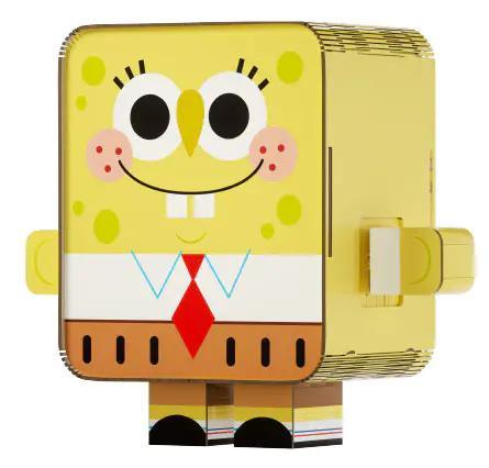 Bộ lắp ghép Hải Bánh Bò AREA-X AB0033, mô hình SpongeBob SquarePants phiên bản kỷ niệm 25 năm, đồ chơi trang trí có đèn led và âm thanh, quà tặng sinh nhật cho bé 14 tuổi
