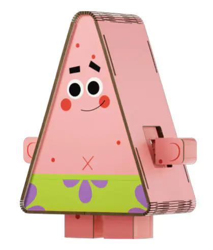 Mô hình Patrick Star AREA-X AB0034, bộ lắp ghép SpongeBob, đồ chơi mô hình, phiên bản giới hạn kỷ niệm 25 năm SpongeBob, có đèn LED và âm thanh, cho bé 14 tuổi