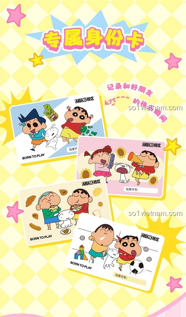 Chi tiết mô hình Crayon Shin-chan Happy Base BOX AREA-X AB0153, đồ chơi lắp ghép cho bé 6 tuổi, khu vui chơi Crayon Shin-chan