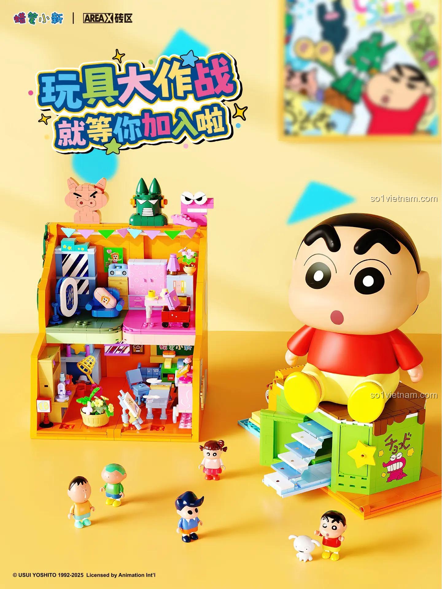 Chi tiết bộ lắp ghép Crayon Shin-chan (AB0176) - AREA-X