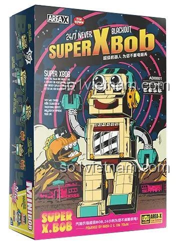 Hình ảnh hộp sản phẩm bộ lắp ghép Robot Super XBob AREA-X AD0001, thiết kế hộp đẹp mắt, thích hợp làm quà tặng sinh nhật.