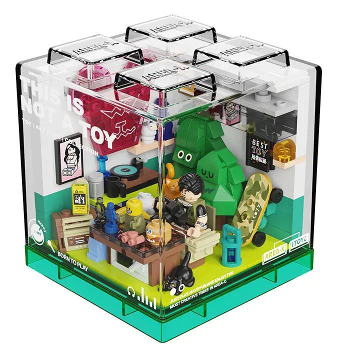 Mô hình Hộp Sáng Tạo ITOYZ Liên Minh X-BOX AREA-X AD0002, bộ đồ chơi lắp ghép sáng tạo cho bé trai 6 tuổi