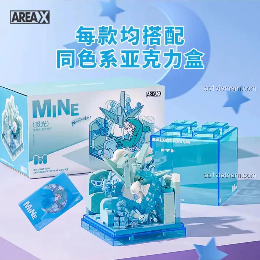 đồ chơi mô hình AREA-X AX0096 Hộp Cảm Hứng MINE Tìm Ánh Sáng, hộp trưng bày acrylic trong suốt, quà tặng độc đáo cho thanh niên