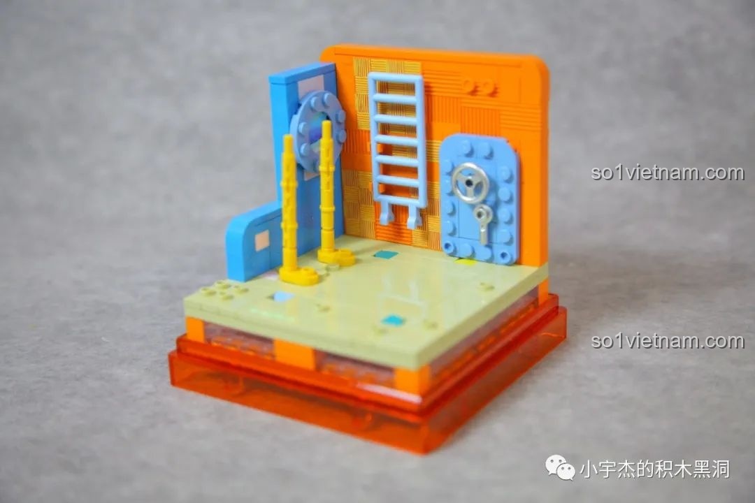 Mô hình Patrick's Rock House trong hộp trưng bày