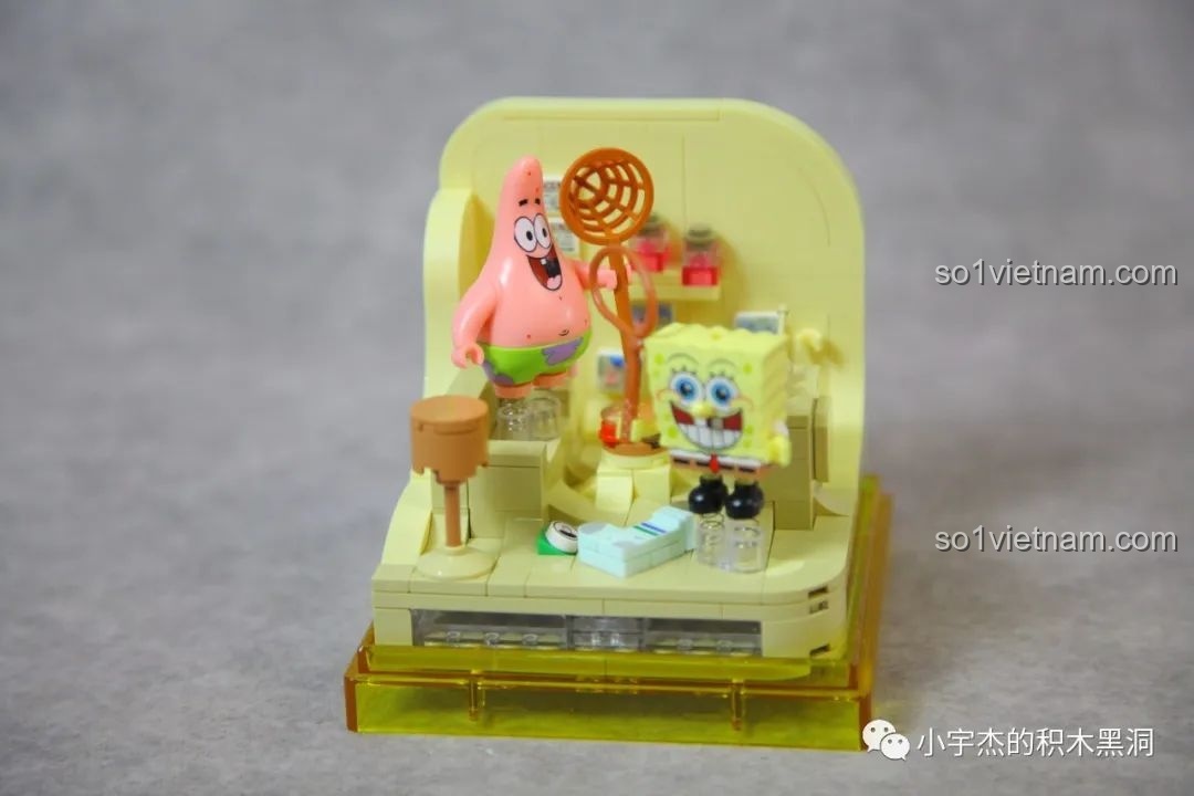 Chi tiết mô hình Spongebob's Pineapple House đã hoàn thành