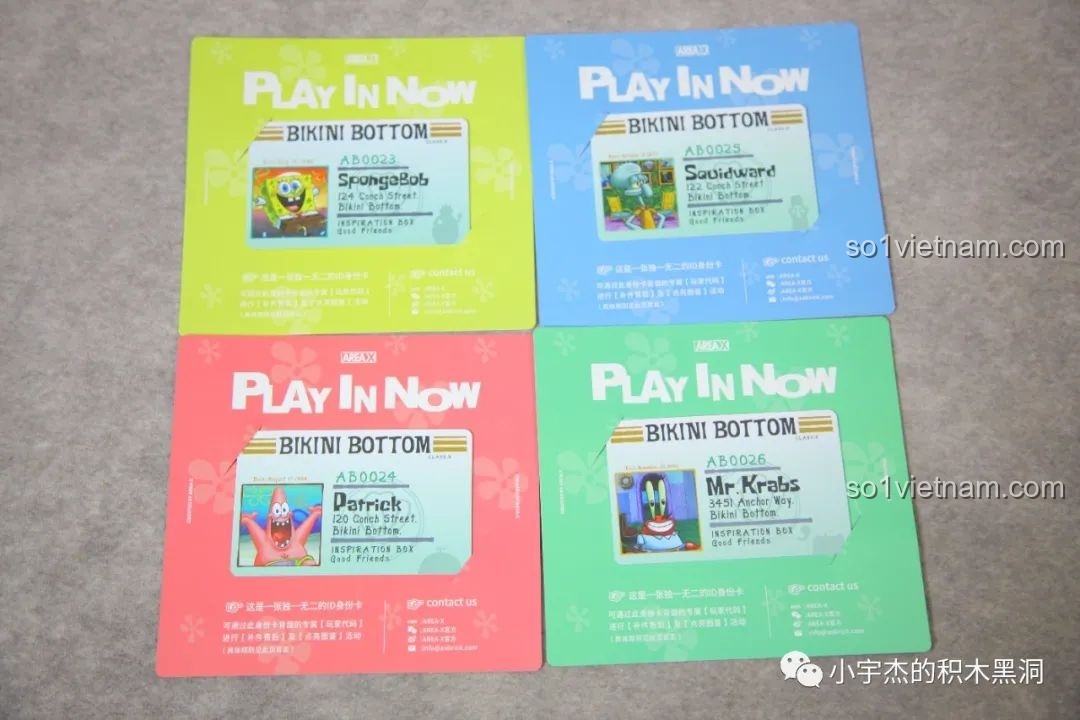 Các mô hình AREA-X Spongebob Squarepants 